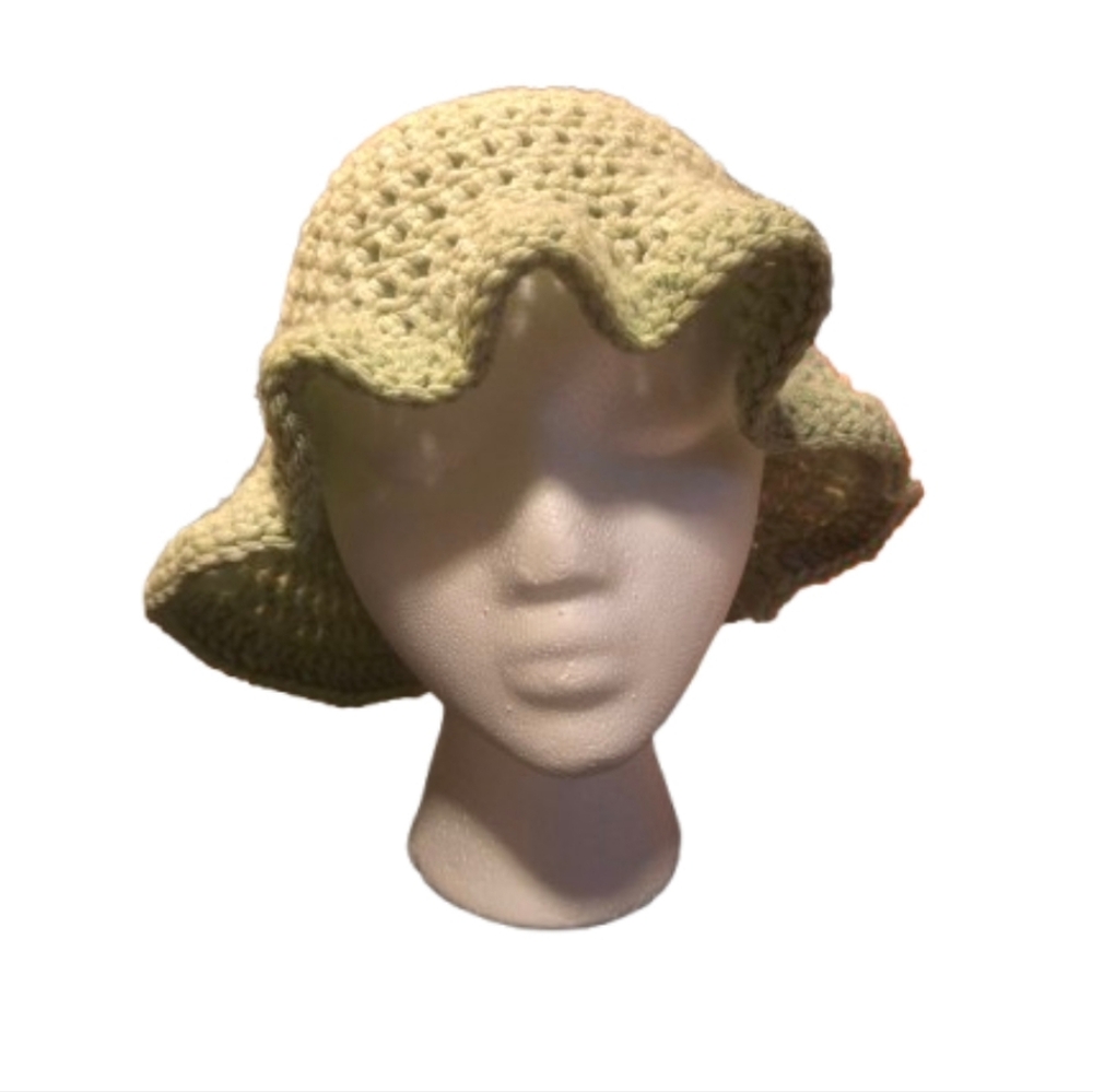 Handcrafted Green Crochet Bucket Hat